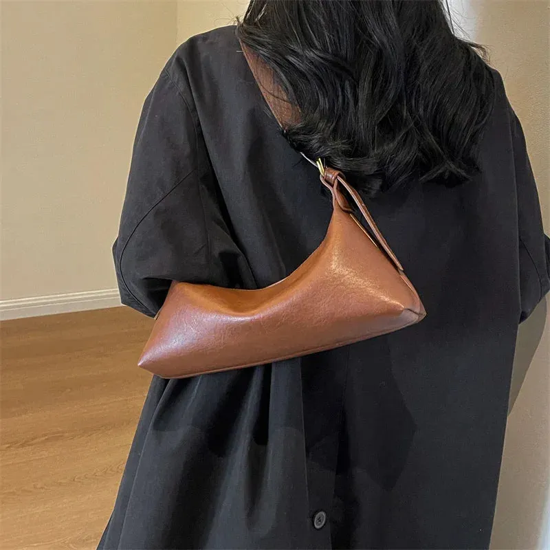 UAKISS  -   Design Small PU Leahter Underarm Bags for Women 2024 Winter Fashion Designer Female Shoulder Bag Handbags and Purses