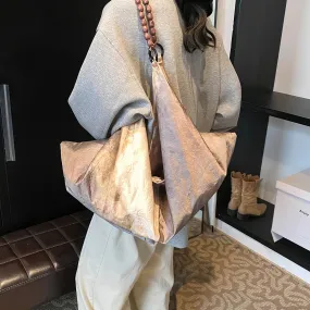 UAKISS  -   Large Hobo Bags Lady Shoulder Bag for Women 2024 Winter Fashion Trend New Y2K Handbags and Purses Females Underarm Bag