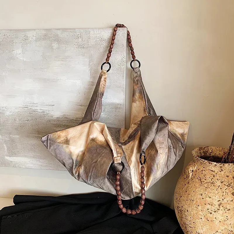 UAKISS  -   Large Hobo Bags Lady Shoulder Bag for Women 2024 Winter Fashion Trend New Y2K Handbags and Purses Females Underarm Bag