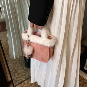 UAKISS  -  Mini Faux Fur Crossbody Bags for Women 2024 Y2K Winter Fashion Soft Shoulder Bags New Females Luxury Handbags