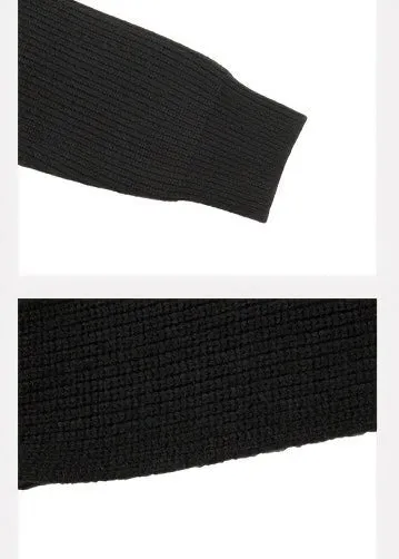V-NECK CROSS STACK SWEATER