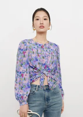 WATERCOLOR FLOWER PRINT SHIRT