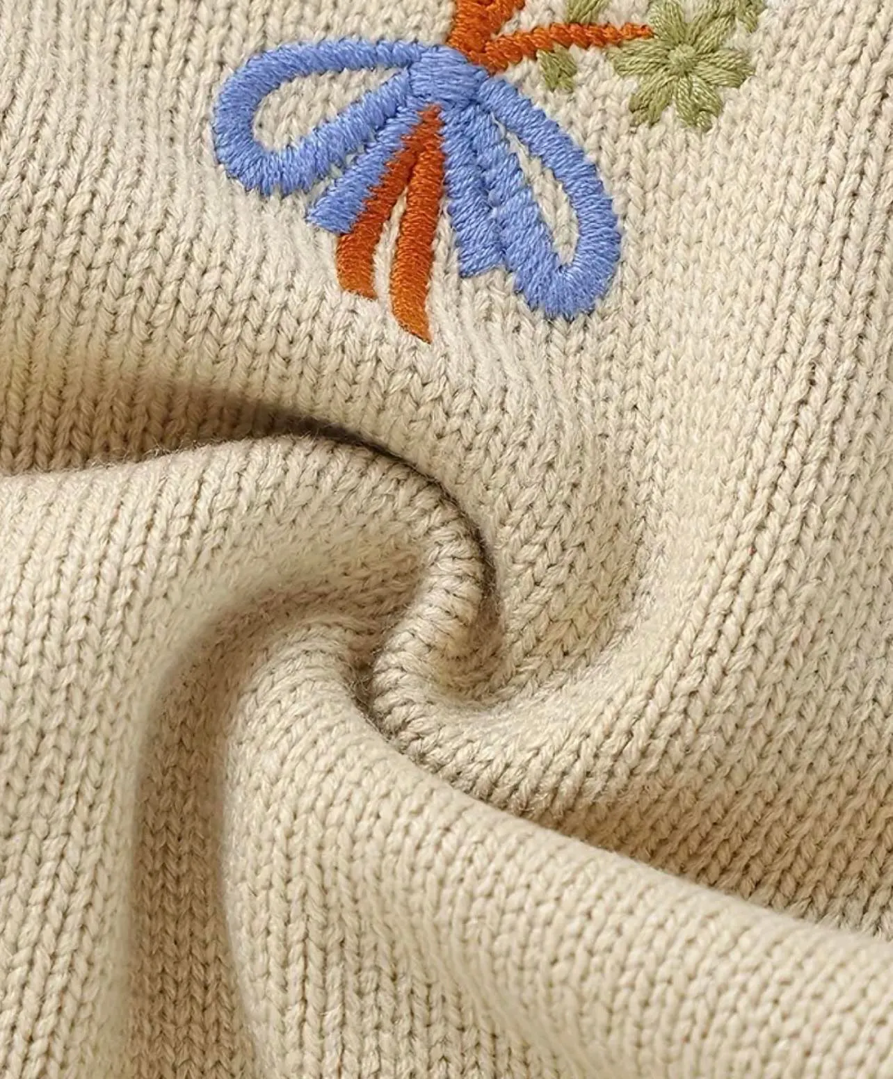 Whimsy Bouquet Knitted Romper