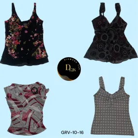 Y2K Garden Party: Cute Flower Cami Tops (GRV-10-016)